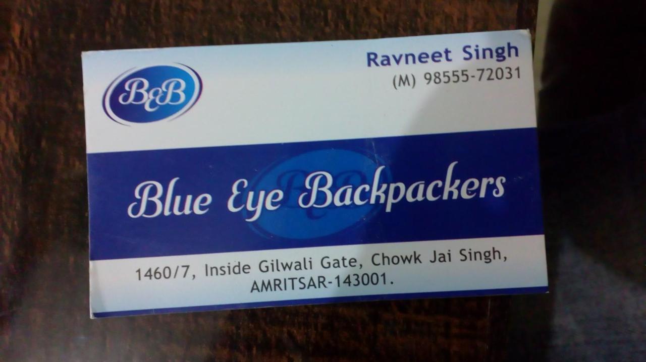 Blue Eye Backpackers Hostel Amritsar Exterior photo